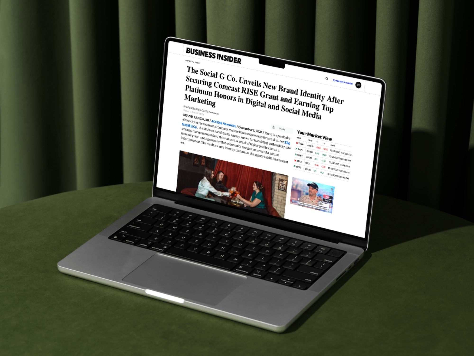 The Social G Co. is featured in Business Insider