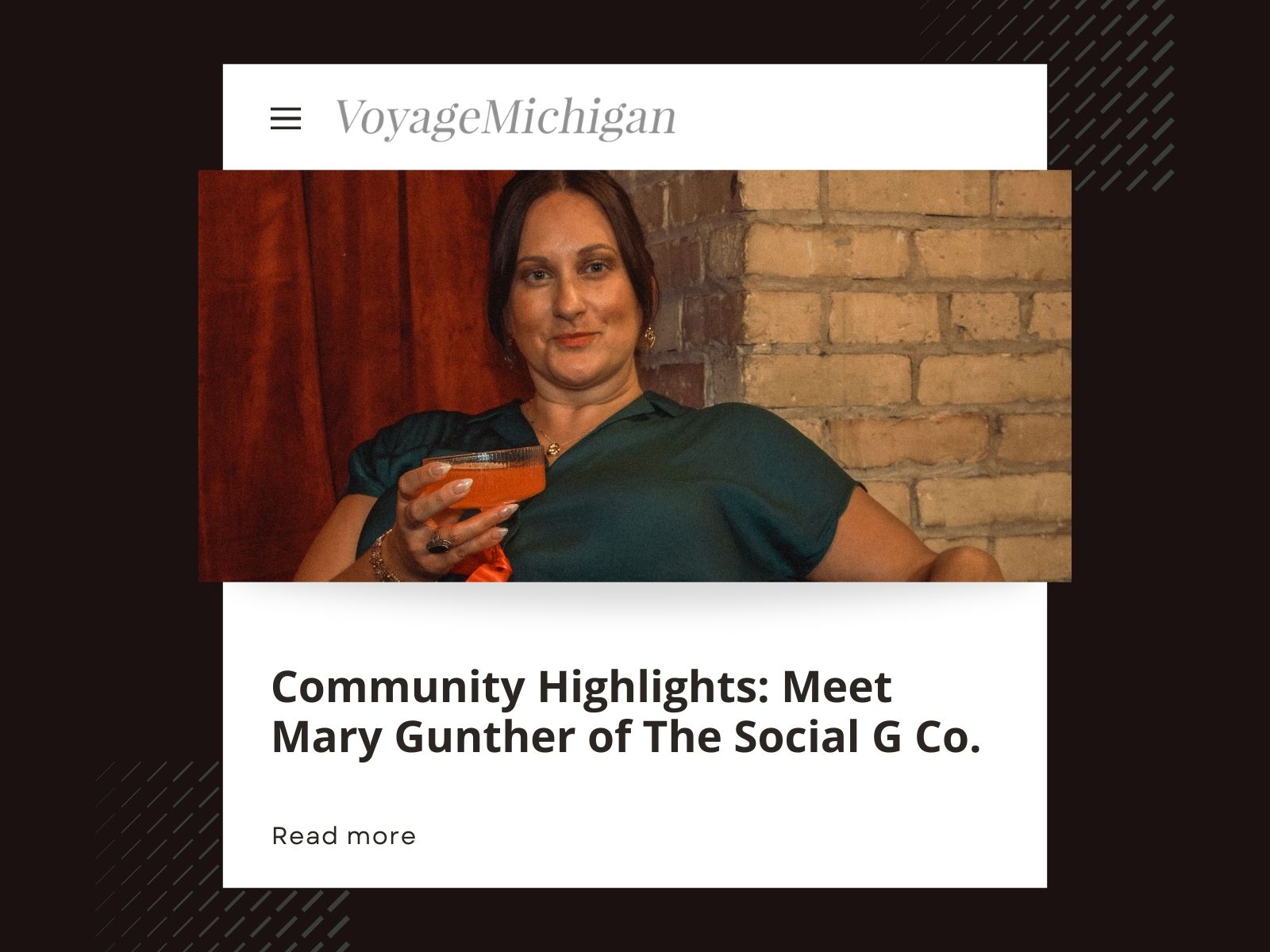 VoyageMichigan press article cover